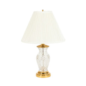 WATERFORD Cut Crystal and Brass Lamp