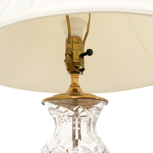WATERFORD Cut Crystal and Brass Lamp - Image 4