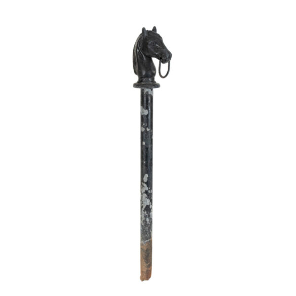 Antique Horse Head Hitching Post - Image 1