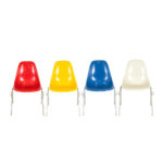 Vintage Set of 4 HERMAN MILLER Eames Fiberglass Chairs