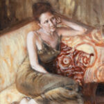 MARLENA HEBENSTREIT “The Listener” Original Oil on Canvas - Image 2