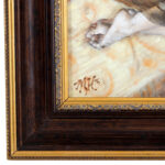 MARLENA HEBENSTREIT “The Listener” Original Oil on Canvas - Image 4