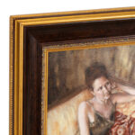MARLENA HEBENSTREIT “The Listener” Original Oil on Canvas - Image 3