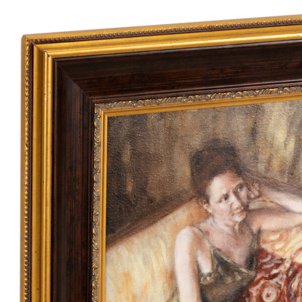 MARLENA HEBENSTREIT “The Listener” Original Oil on Canvas - Image 3