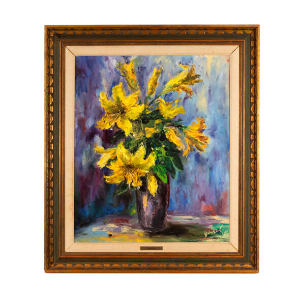 JINDRICH DOSTAL Original Floral Still Life Painting - Image 1