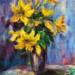 JINDRICH DOSTAL Original Floral Still Life Painting - Image 2