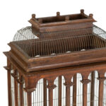 Vintage Wooden Birdcage - Image 3