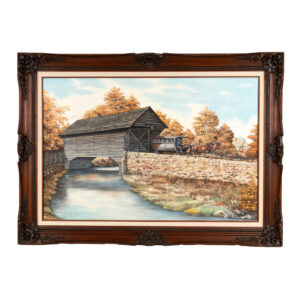 ANTAL SERENCES “Ackley Covered Bridge” Original Oil