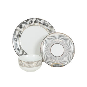 18 Piece Z GALLERIE Soiree Dinnerware