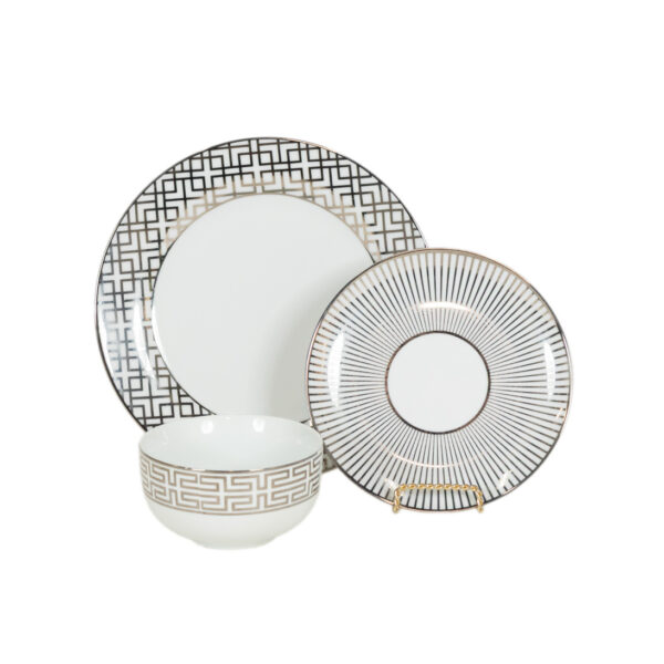 18 Piece Z GALLERIE Soiree Dinnerware - Image 1