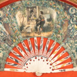 Victorian Hand Painted Fan in Arched Frame - Image 2