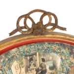 Victorian Hand Painted Fan in Arched Frame - Image 3