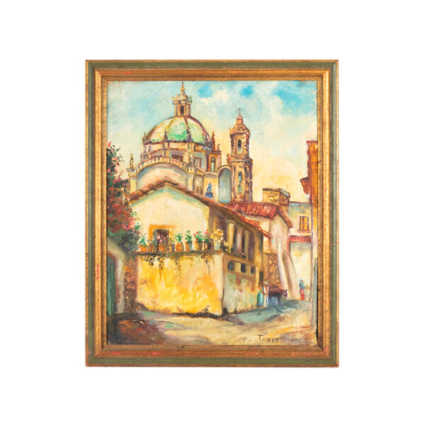 Original Oil on Canvas of Taxco, Mexico - Image 1