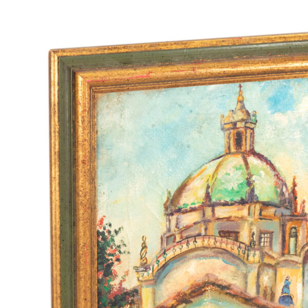 Original Oil on Canvas of Taxco, Mexico - Image 2
