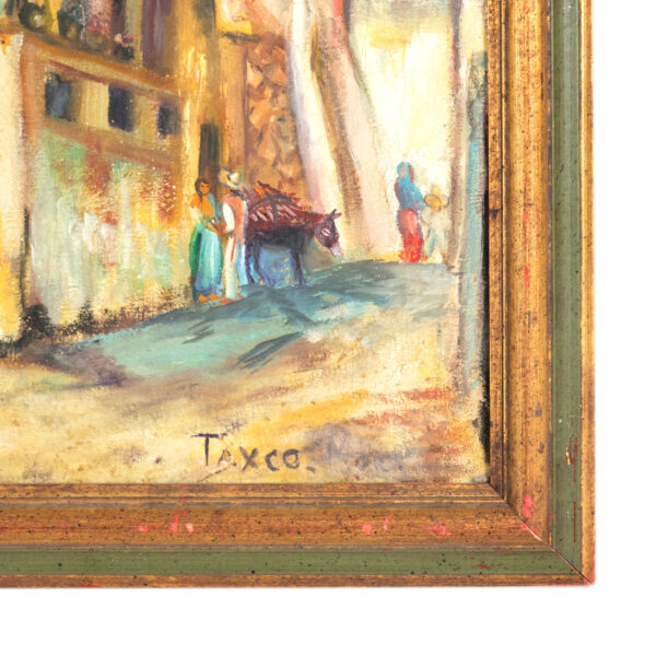 Original Oil on Canvas of Taxco, Mexico - Image 3