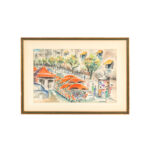 Signed Original Watercolor Street Scene