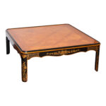 Vintage KINDEL Chinoiserie Black Lacquer Coffee Table - Image 2