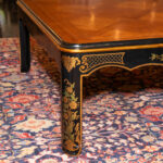 Vintage KINDEL Chinoiserie Black Lacquer Coffee Table - Image 4