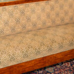 Vintage Bierdermeier Sofa with Green and Gold Foliate Upholstery - Image 5