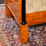 Vintage Bierdermeier Sofa with Green and Gold Foliate Upholstery - Image 6
