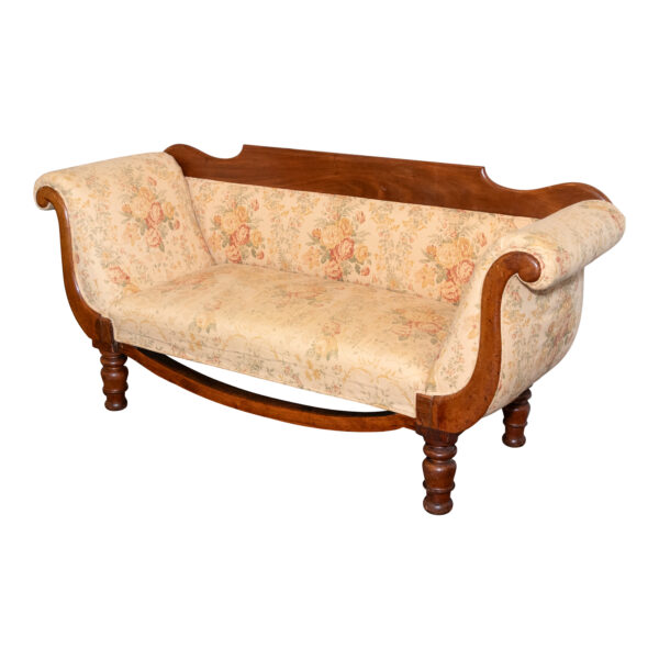 Antique English Regency Sofa with Tea Stained Upholstery - Image 2