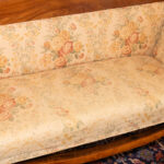 Antique English Regency Sofa with Tea Stained Upholstery - Image 4