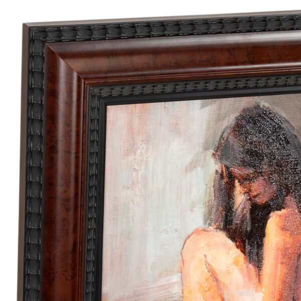 Signed Original Oil on Canvas of Seated Nude - Image 2