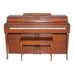 WURLITZER Spinet Piano with Storage Stool