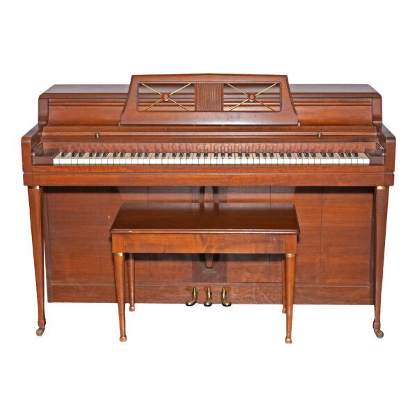 WURLITZER Spinet Piano with Storage Stool - Image 1