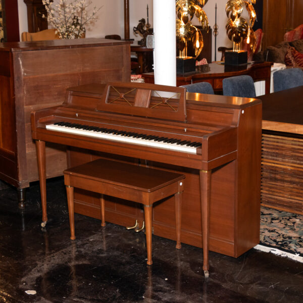 WURLITZER Spinet Piano with Storage Stool - Image 9