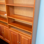 Bookshelf with Lower Doors in Light Cherry Finish - Image 3