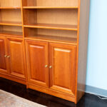 Bookshelf with Lower Doors in Light Cherry Finish - Image 4