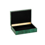 Polished Malachite Jewelry Box with Velvet Lining - Image 3