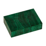 Polished Malachite Jewelry Box with Velvet Lining - Image 2