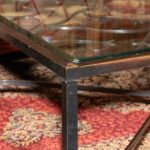 Wrought Iron Coffee Table with Glass Top - Image 3