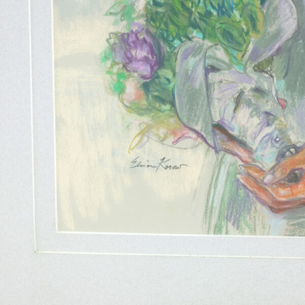 ELINOR KOROW “White Lace and Promies” Original Pastel - Image 3