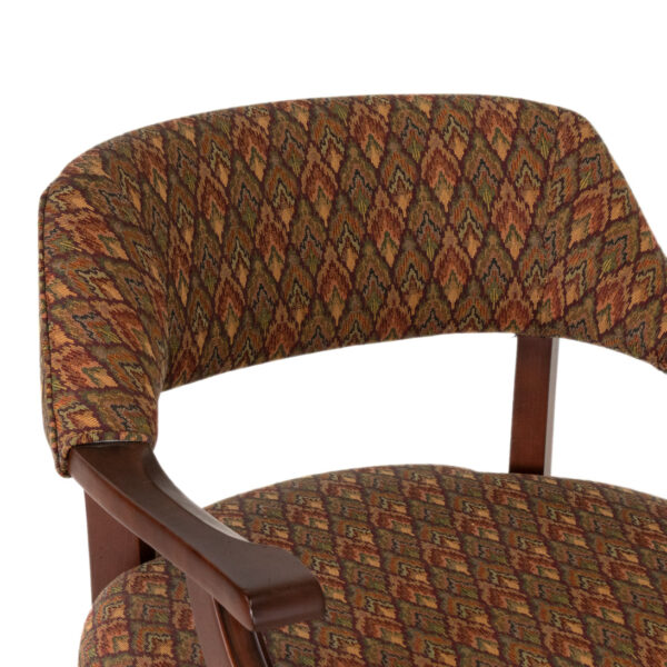 Set of 4 Wood Framed Game Table Chairs - Image 3