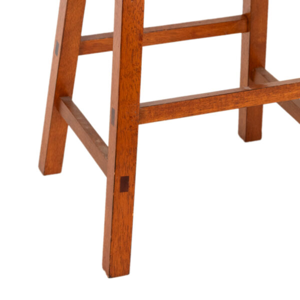 Vintage Set of 4 THOMASVILLE Teak Counter Stools - Image 4