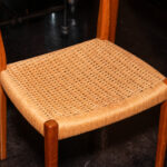MOREDDI Danish Teak Refectory Dining Table with 4 Chairs - Image 7