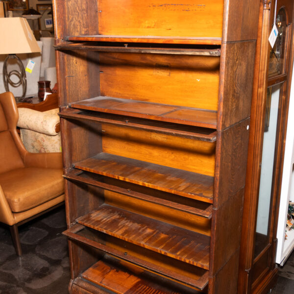 Vintage LUNDSTROM 5 Tier Barrister Bookcase - Image 3