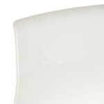 Pair of IKEA White Molded Seat Bar Stools on Chrome Base - Image 3