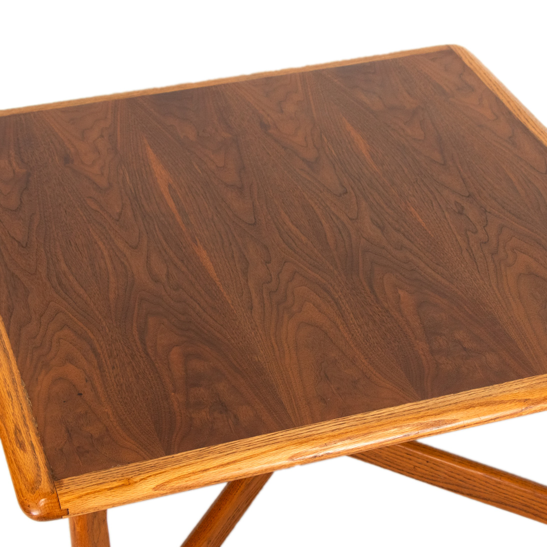 Vintage LANE Mid Century Modern Acclaim Square Walnut Coffee Table