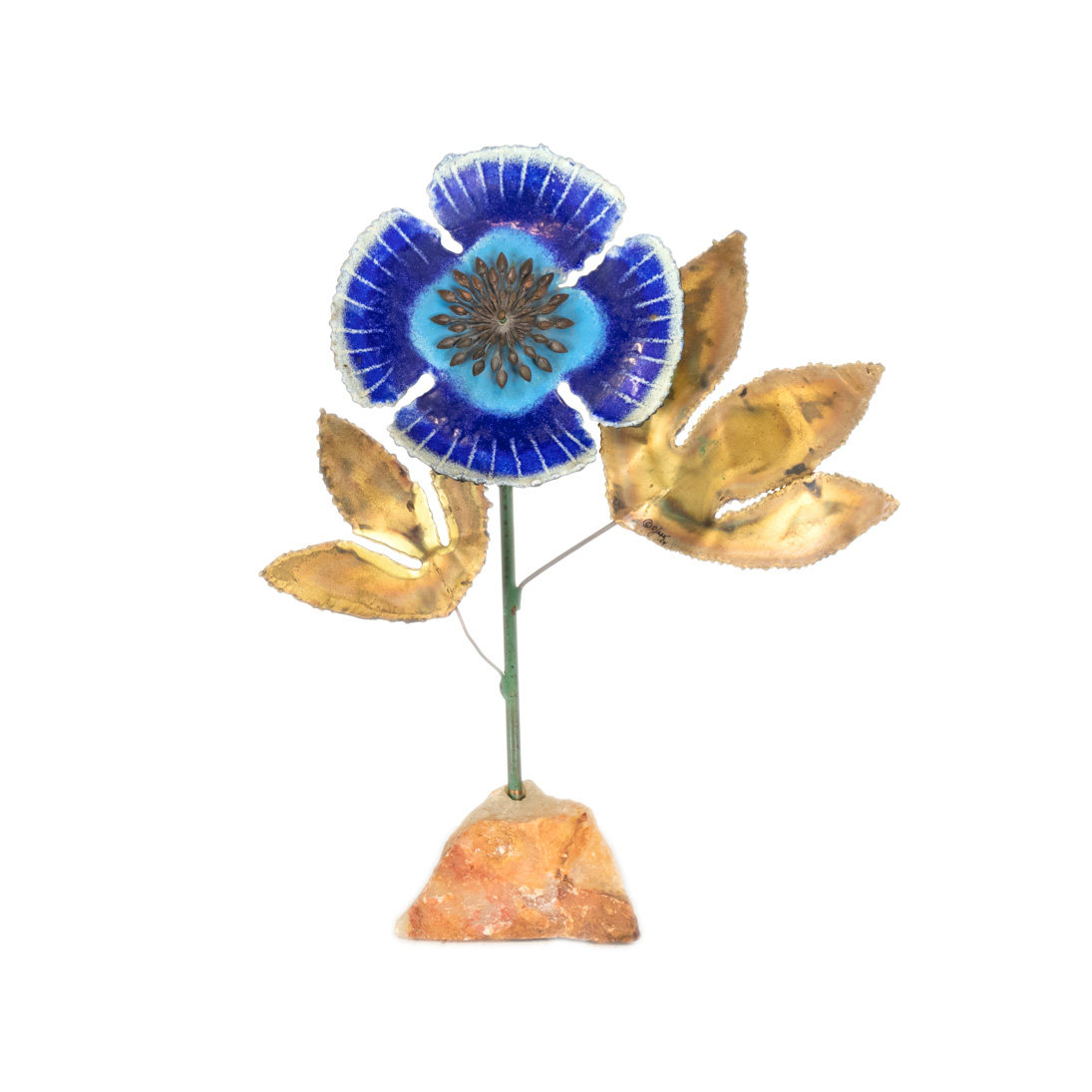 Vintage CURTIS JERE Enamel Flower Sculpture | Grandview Mercantile