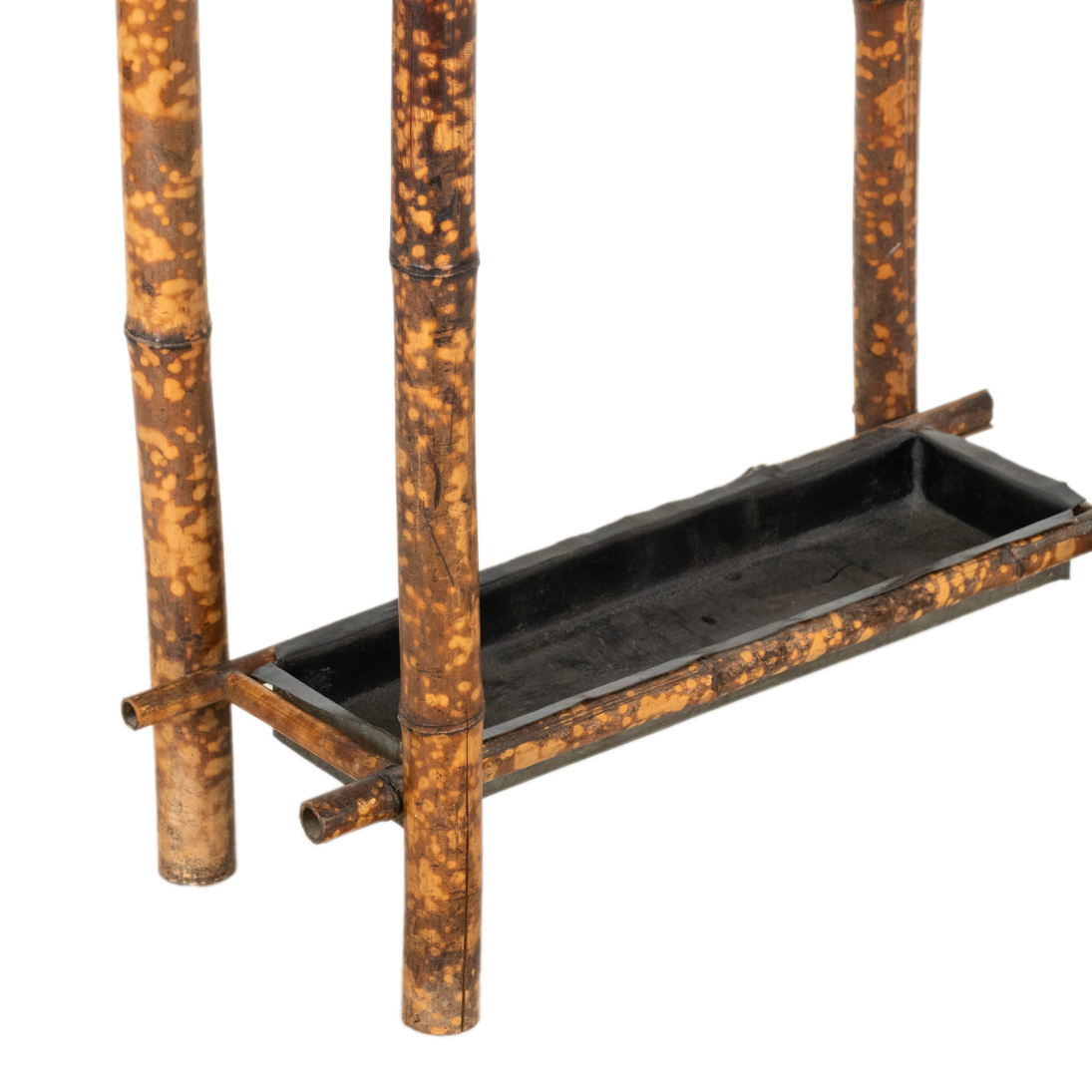 Vintage Scorched Bamboo Hall Tree with Mirror | Grandview Mercantile