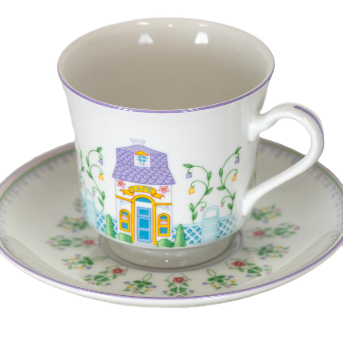 Set of 8 LENOX Village Tea Cups and 7 Saucers | Grandview Mercantile