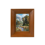 TOM HAAS “Cottonwood Creekside” Original Oil Landscape