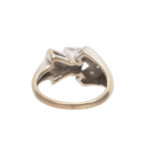 Antique Art Deco Diamond Ring in 14 Karat White Gold - Image 4