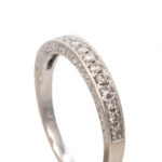 Diamond Band in 14 Karat White Gold - Image 2