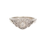 Diamond Wedding Set in 14 Karat White Gold