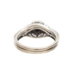 Diamond Wedding Set in 14 Karat White Gold - Image 5